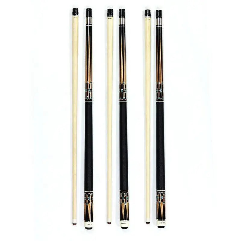 Premium Quality Leather Grip Top Canadian Maple Wood 58inch  1/2-pc Billiard Pool Cue with 12.5 mm Tip for Sale