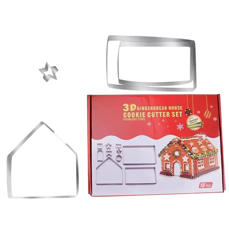 Kopat Hexagonal Cookie Mold Shaper 2-8cm Fondant Baking Tools Christmas Cookie Cutters and Press Mold