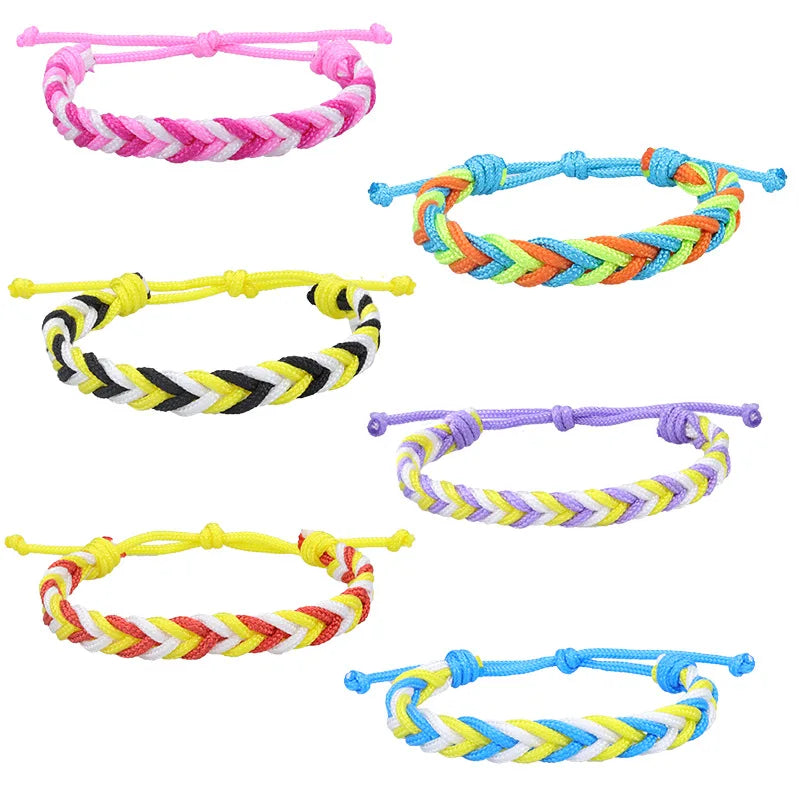 New Rope Braided Bracelet Colorful Braided Arrow Bracelet Cheap Promotion Birthday Business Event Gift Party Bracelet for Women