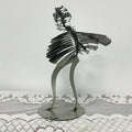 New Product Paper Man Metal Windmill Home Office Decoration Cross-border New Product Stainless Steel Human Figure Sculpture
