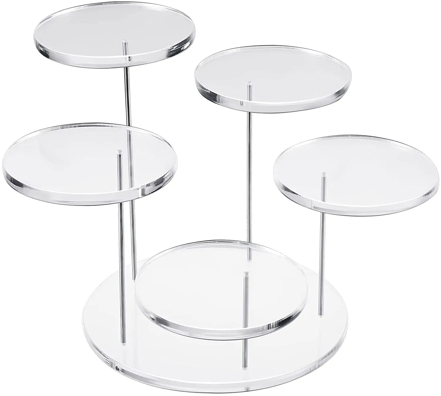 Clear Acrylic Stands for Display Round Ring Dessert Candy Cake Table Stands Cupcake Stand Riser Table Top