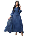 2023 Middle East Satin Open Abaya Dress Set 2 Pieces Bright Shiny with Inner Sleeveless Kaftan for Adults from Dubai Turkey