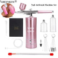 25SPI/ 30SPI Professional Nail Airbrush Machine Spray Facial Set Makeup Airbrush Gun Nail Art Paint Nail Airbrush MegaBDM