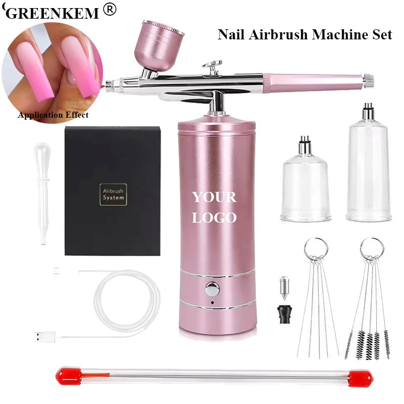 25SPI/ 30SPI Professional Nail Airbrush Machine Spray Facial Set Makeup Airbrush Gun Nail Art Paint Nail Airbrush MegaBDM