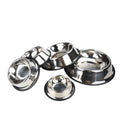 Wholesale Pet Bowl Non-Slip Silicone Bottom Stainless Steel Pet Dog Bowl