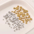 Stainless Steel Flat Disc Bead Spacers Jewelry Findings Accessories for Bracelet Necklace Making MegaBDM