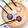 Natural Tai Chi Black Obsidian Pendant Necklace Caved Chinese Characters Pattern with Extend Bead Chain for Men or Women