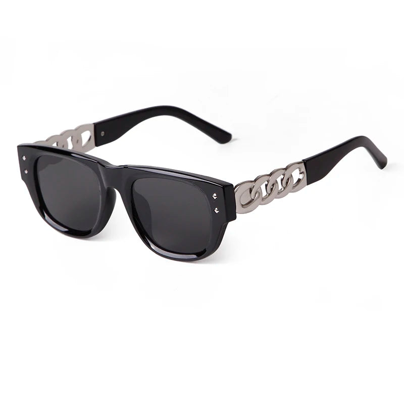 STY19638 Fashion Rivet Chain Leg Sunglasses Women Luxury Sun Protection Eyewear Premium Wholesale Trend UV400 Shades