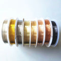 Wholesale Deai Gems High Quality Silver & Gold Brass Wire for Jewelry DIY Handmade Beads 0.2-1.2mm Color Retention Features