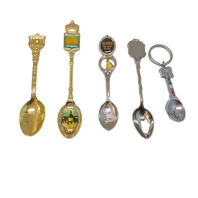 OEM Custom Photo Logo Zinc Alloy Metal Souvenir Spoon Engraved Tourist Gift Collectible City Landmark Spoon