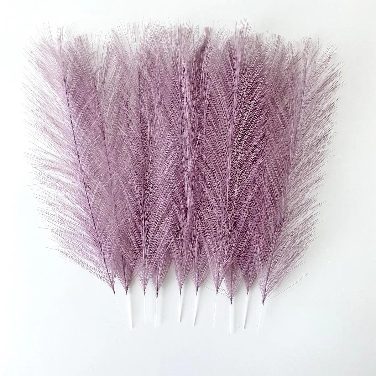 DIY Handmade Pampas Grass Decoration 15.7inch/40cm Artificial Reed for Boho Chic Home and Wedding Arrangement-Light Purple
