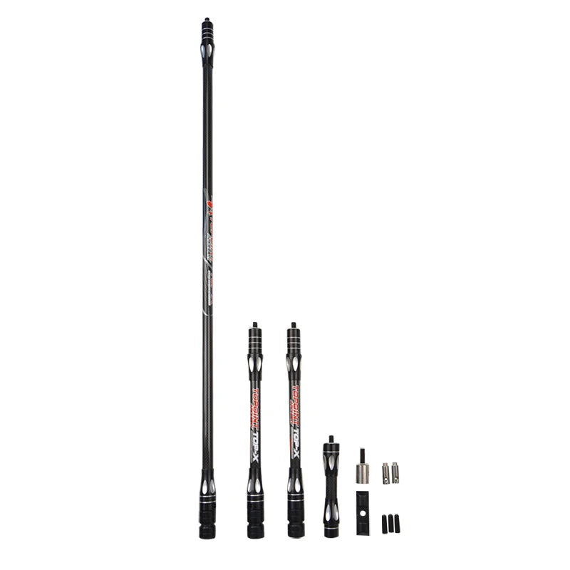 Recurve Bow Stabilizer Archery Balance Bar Set Pure Carbon Full Set With V-bar