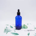 Cobalt Blue 30ml Glass Tincture Bottle with Black Dropper MegaBDM
