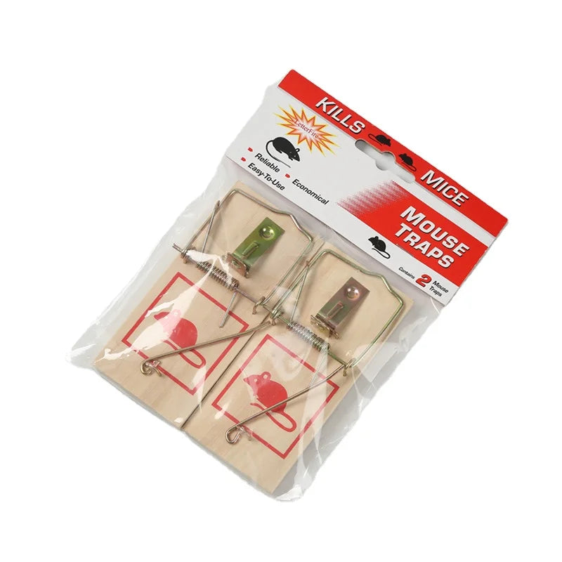 Garden Wood Mouse Trap Home Kitchen Sensitive Mice Trap Small Rodent Killer for Pest Control