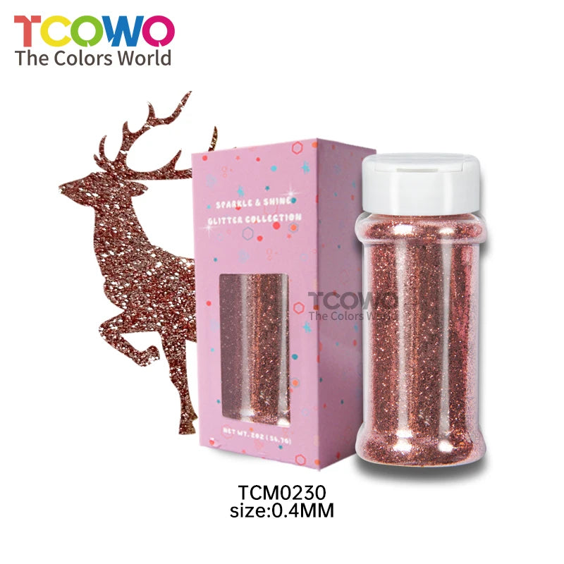 Bulk Holographic Fine Glitter Polyester Pet Craft Chunky Glitter Powder for Christmas Decoration