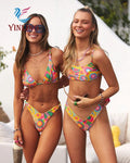 Newest Custom Style OEM Swimwear for Women String Print Bathing Suits 2-Piece Set with Fast Shipping