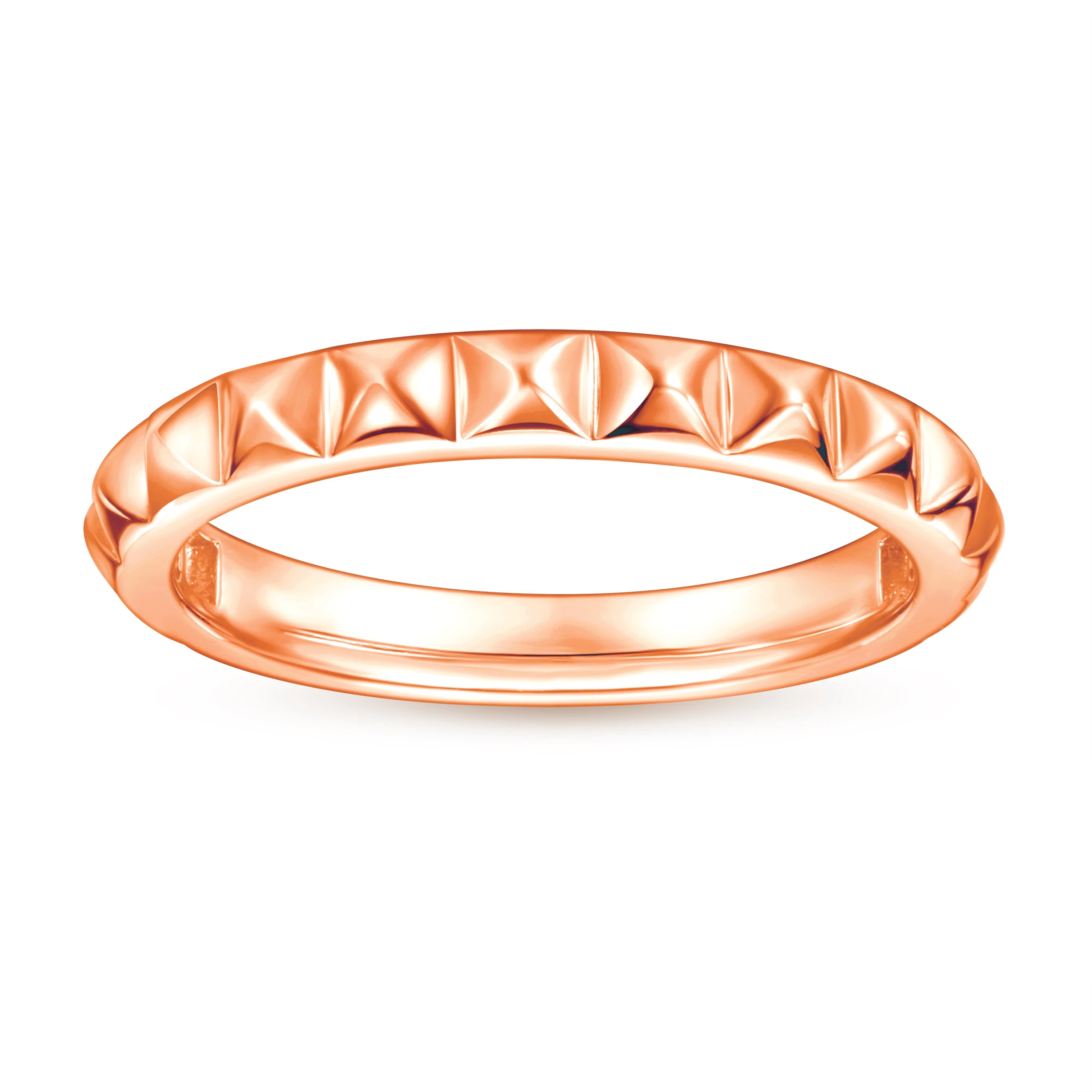 Simple Personality Rhodium Plated Bezel Setting Rose Gold 925 Sterling Silver Women's Fashion Wedding Jewelry Rings for Women