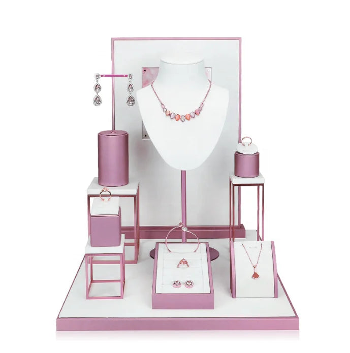 Factory in Stock Leather Diamond Jewelry Display Packaging for Jewelry Custom Jewelry Display