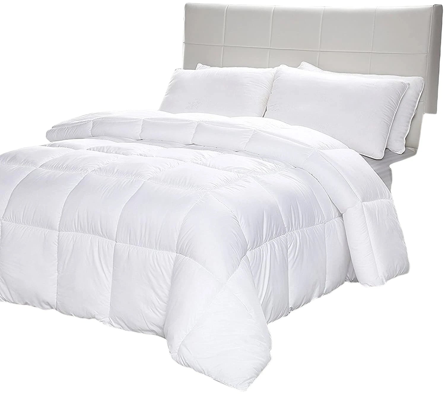 Machine Washable All Season Down Alternative Duvet Insert Hypoallergenic Soft Plush Microfiber Filling Comforter for Hotel Home