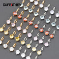 MA77 10pcs/Lot Nickel-Free 18K Gold Rhodium Plated Copper Zircon Charm DIY Pendant Jewelry Making Findings Metal Accessories