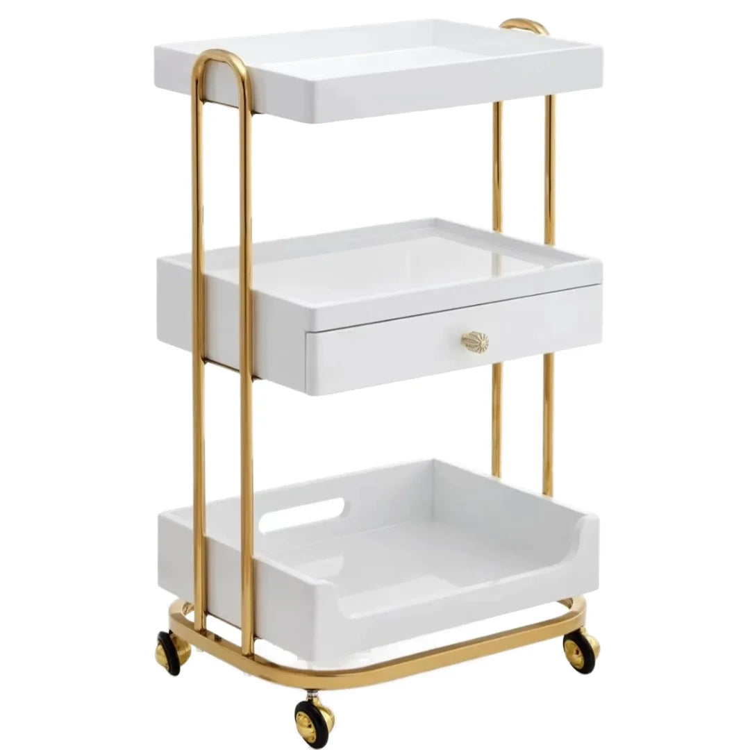 Tool Trolley  Salon Cart Multi-functional Workshop Stainless Steel Hand Storage Drawer Mobile Barber Beauty Salon Tool Trolley