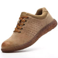 Pure Genuine Leather Anti-smash and Anti-puncture Fashion Comfortable and Lightweight Safety Boots and Safety Shoes for Work Man