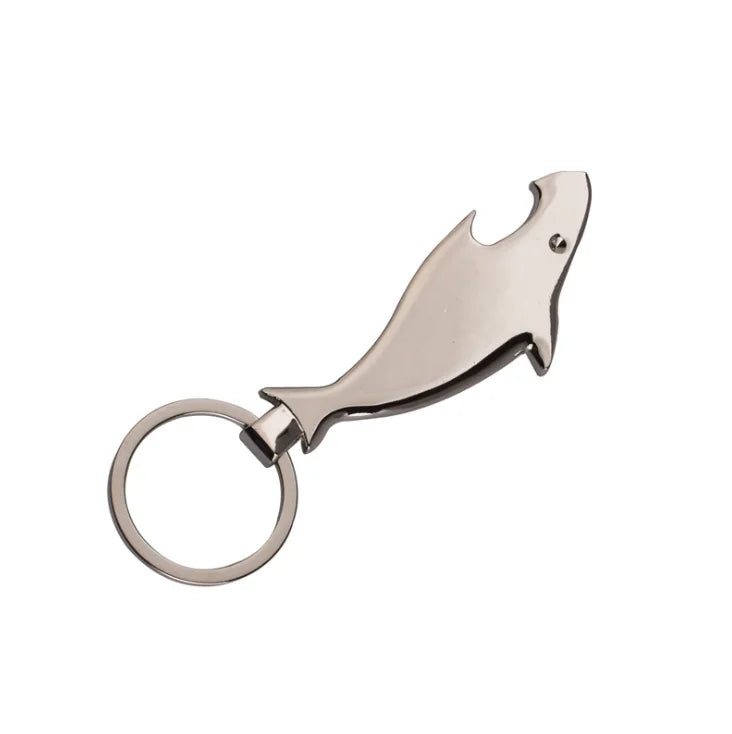 Factory Direct Metal Creative Smooth Surface a Diamond Zinc Alloy Dolphin Key Ring Spot Wholesale Can Print LOGO TP-220033