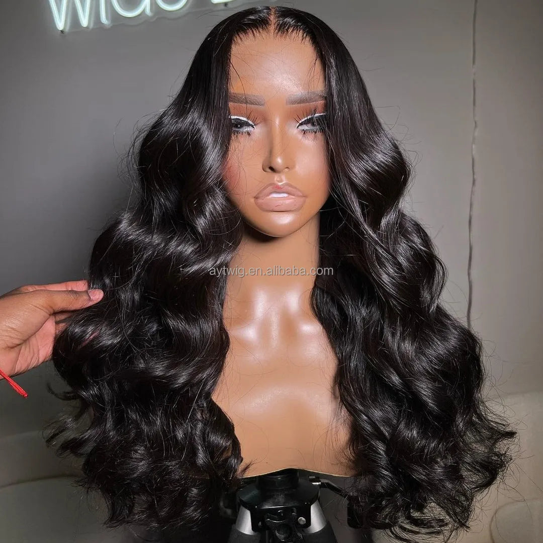 12A Glueless HD Full Lace Human Hair Wigs Raw Hair Lace Front Wigs for Black Women Transparent Lace Frontal Wigs Vendor