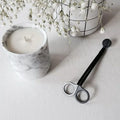 18cm 7 Inches Private Wholesale Matte Black Gold Wick Trimmer Set Custom Candle Snuffer Cutter Wick Scissor Candle Accessory