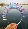 DIY Crystal Crafts Best Supplier Point Crystal Colorful Purple Blue Comb with Aura Mixed Quartz Stone Healing Crystals