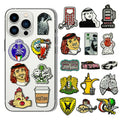 Personalized Custom Logo Adhesive Badge Pin 3M Mobile Saudi Kuwait Metal Sticker for Phone Case Custom Bags for Stickers
