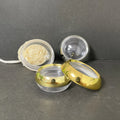 High Quality 15g 30g 50g Empty Gold Cap clear Body Cosmetics Packaging Acrylic Cream Cosmetic Jars for Eye Skincare