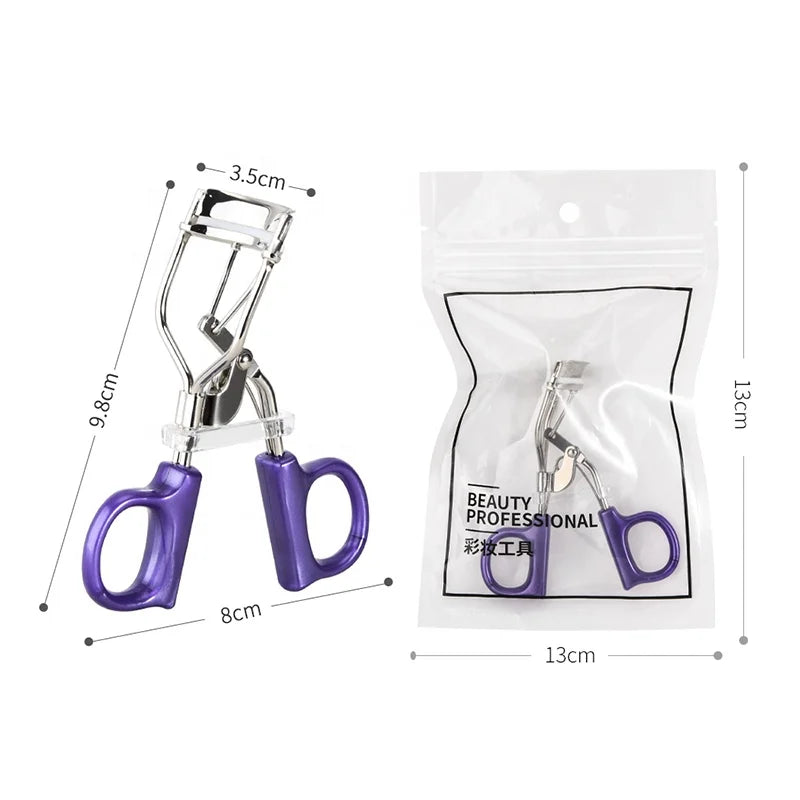 2021 Hot Sale Lash Curler Applicator Purple Eye Beauty Professional Silicone Pad Custom Eyelash Curler