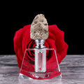 2026 New Design Hot Sell 6ml Natural Pyrite StoneCrystal Perfume Oil Oud Bottle
