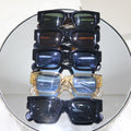 2401 Trendy Square Frame Acetate Sunglasses High Quality Polarized Men Sun Glasses 2024 Punk Shades UV400 Gafas De Sol