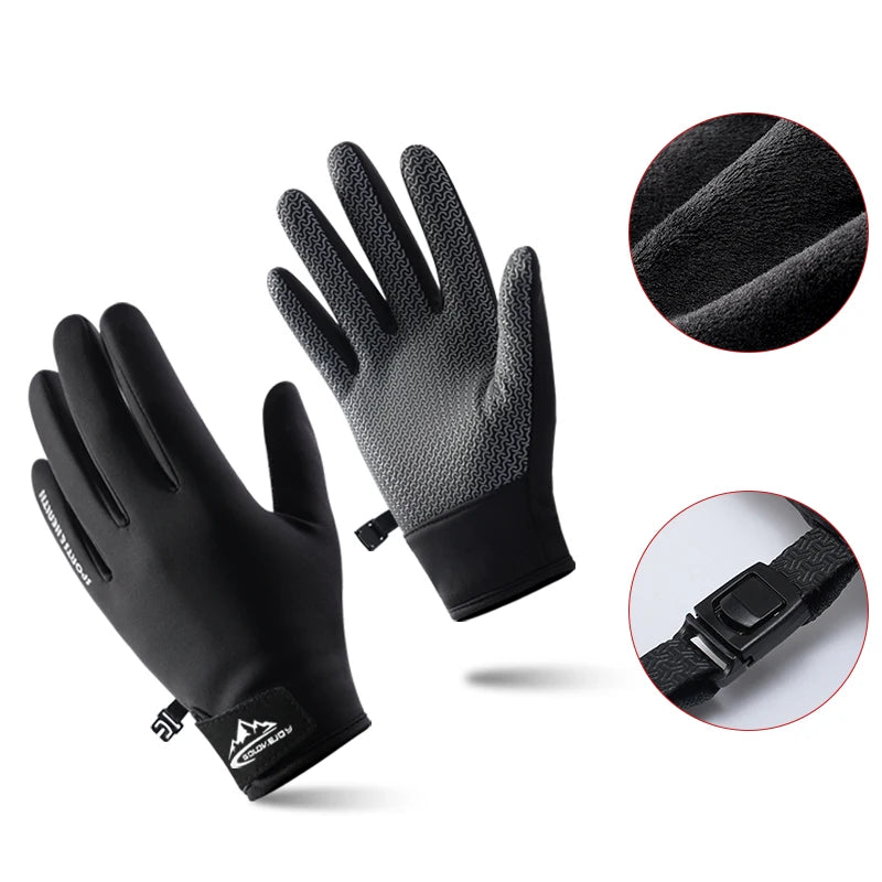 72h Shipping Outdoor Sports Riding Cycling Motorcycle Bike Winter Gloves Waterproof Riding Gloves for Riding Fishing Hunting