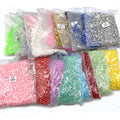 Colorful Flat Back Half round AB Pearl Beads for Phone Nail Art Loose Imitation Pearls with Plastic Case Craft DIY