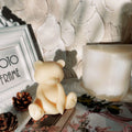 B-5214 Cute Sitting Bear Scented Candle Silicone Mold Home Decor 3D Polar Bear Soy Wax Candles Mould Cake Decoration
