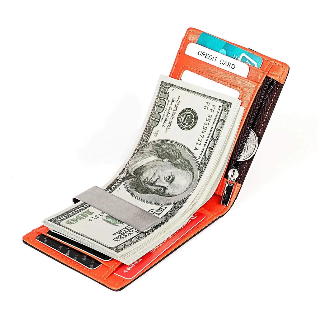 China Supplier Professionally Manufacture Men Luxury Leather Slim Card Holder Wallet