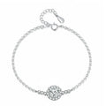 Factory Gra VVS Moissanite Women's for Certified Tennis Bracelet 925 Sterling Silver 18k Solid Gold Plated 0.5ct Gift Party
