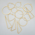 MD63 20pcs/lot Jewelry Accessories18k Gold Rhodium Platedcoppercircle Heart Shapecharmmaking Findingsdiy Pendants
