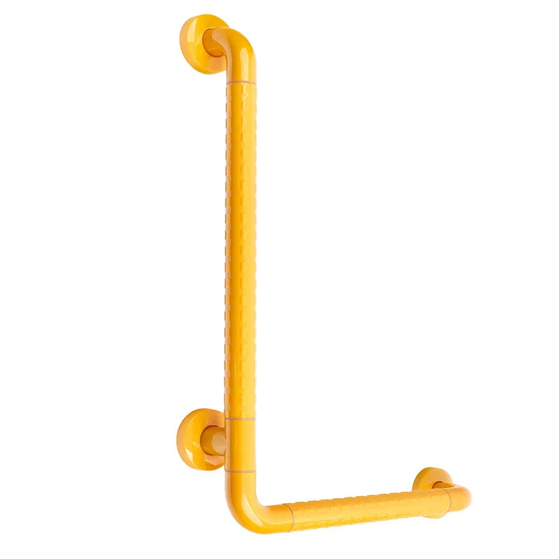 Factory Made New Design Hospital Elderly Foldable Bathroom Handrail Plastic 304 L Shape Anti Slip Grab Bar 30 cm