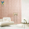 Luxury 3D Suede Waterproof Soundproof Foam Wallpaper Grey Modern Home Wall Decoration Corridor Office Cartoon Room Free
