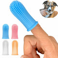 Ergonomic Design 360 Degrees Dog Fingerbrush Toothbrush Dental Care for Cats and Small Pets Full Surround Bristles for Ea
