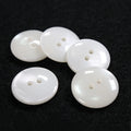 Hot Sale Custom Fancy Plastic Pearlized Resin 2-Hole Flatback Buttons with Polishing & Bead Decoration for Clothes & Shoes