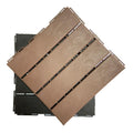 Imitation Wood Plastic Waterproof Outdoor  Interlocking Composite Deck Patio Deck Wood Plastic Tiles