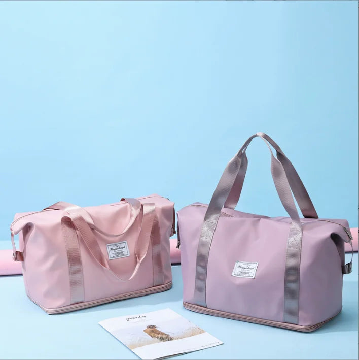 Wholesale Customized Waterproof Sports Travel Bag Foldable Large Capacity Ladies Yoga Gym Bag Tote Duffel Bag for Girls