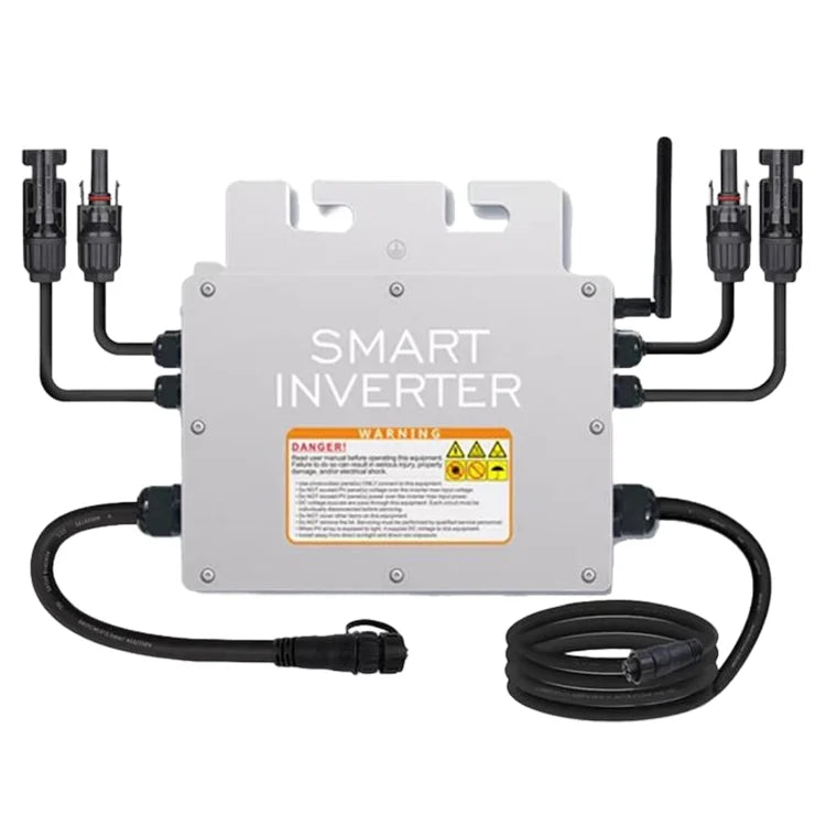 600W Solar Grid Tie Micro Inverter MPPT Waterproof Inversor DC26-46V PV Input AC120V/220V Pure Sine Wave Out Home Solar
