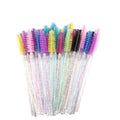Disposable Mascara Wands Makeup Brushes 25/50pcs Eyeashe Eyebrow Brushes Nylon Silicone Makeup Brushes Eyelash Extension Tools