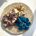 Manufacturer Silk Hair Bands 6cm XL Size Elastic Scrunchy 6A Grade 19mm Mulberry Silk Scrunchies